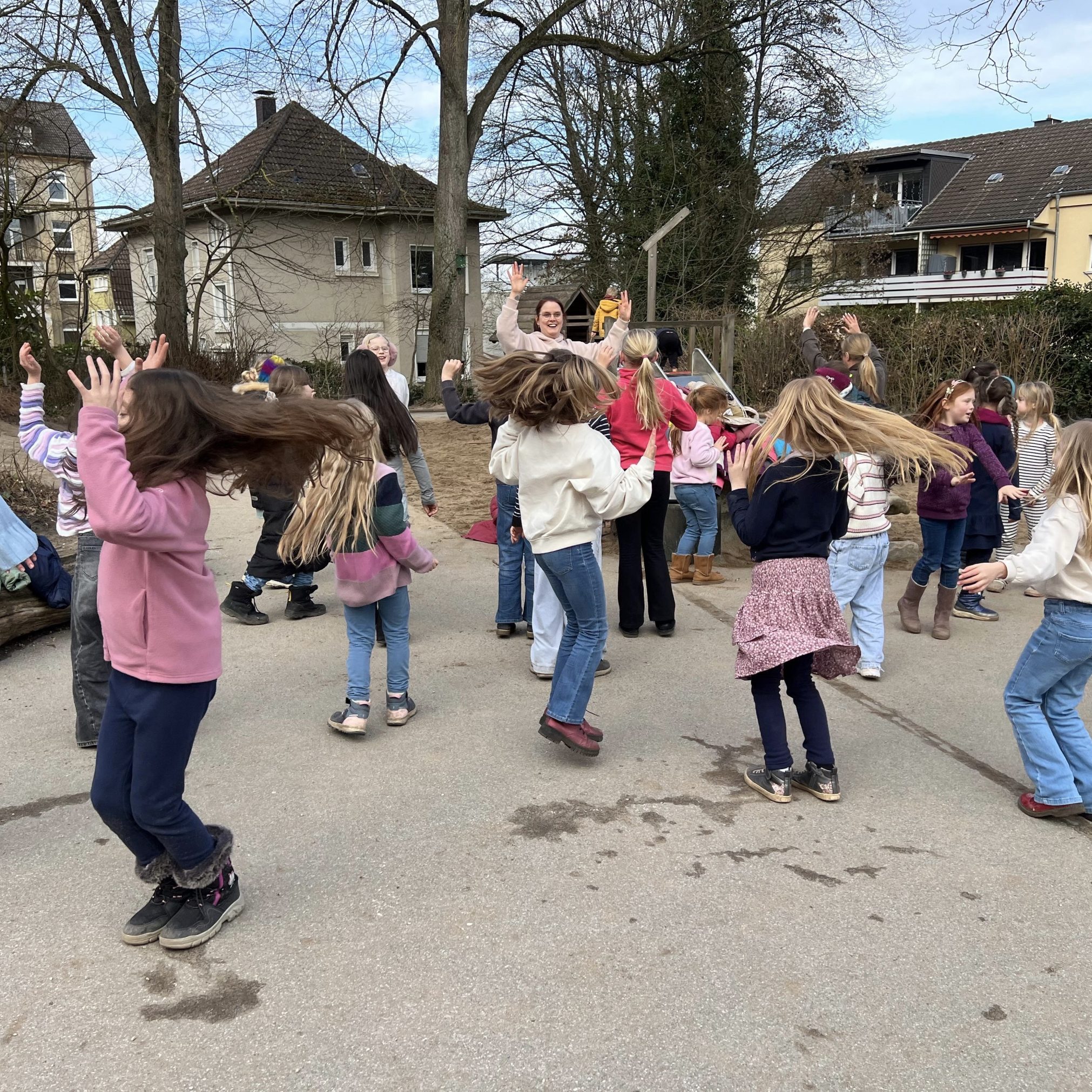 Bewegung auf dem Schulhof